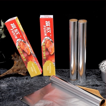 Chao Xin debeli izdržljivi aluminijski folijski rola za pečenje i roštiljanje, 15/18/20 μm, sigurno za mikrovalnu, kutija od 6 rolni