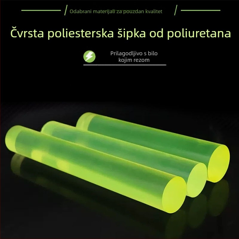 PU šipka – kružni presjek, cilindrični oblik, PU materijal, industrijske otporne komponente