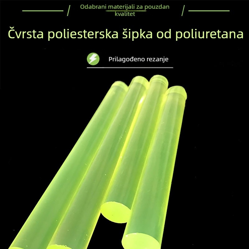 PU šipka – kružni presjek, cilindrični oblik, PU materijal, industrijske otporne komponente