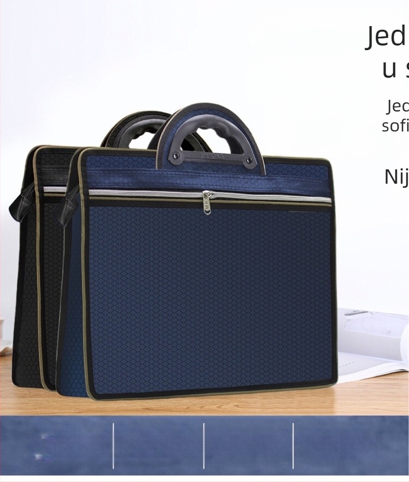 Najlon dvostruko slojevita uredska torba za dokumente – poslovna torba za službeni put
