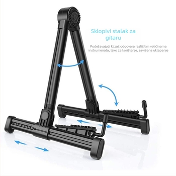 Stalak za gitaru - Sklopivi tip A, kompaktni ABS podni stalak (Model SG-01)