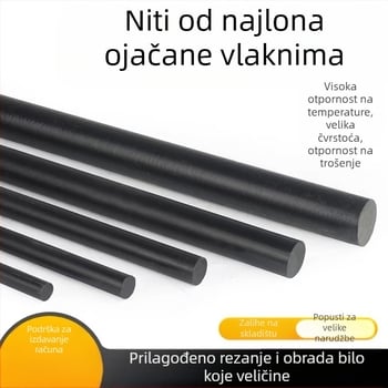 Nylon šipka PA66+GF30 ojačana PA6 vlaknima, visoka čvrstoća i otpornost na habanje