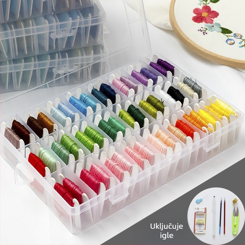 Set niti za broderiju Nr.25, nordijskog stila, na platnu 9CT za križni bod, DIY komplet