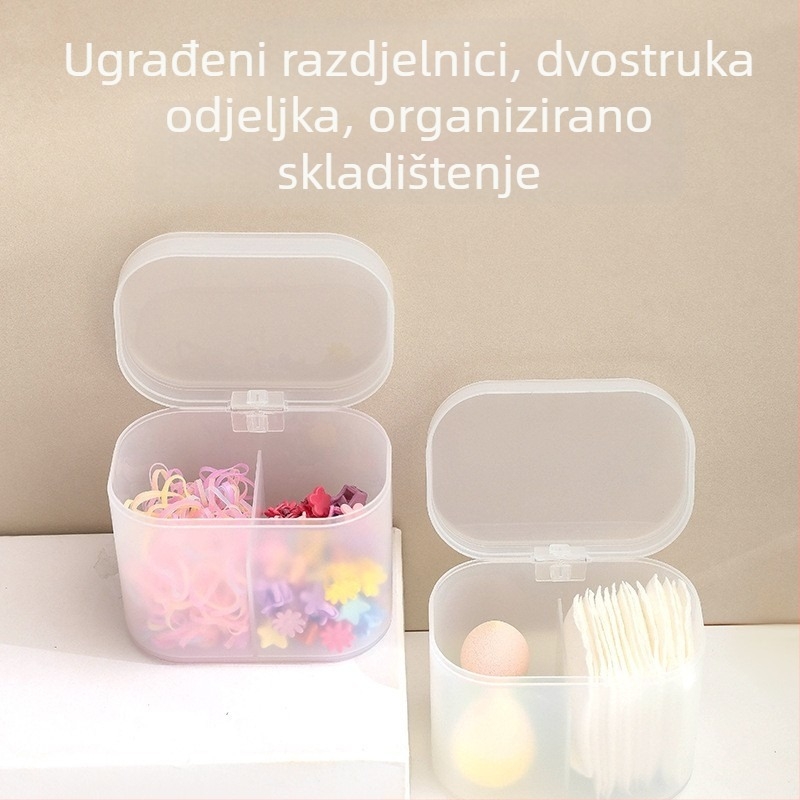 Plastična kutija za kozmetiku u japanskom stilu s poklopcem i mrežicom, za kupaonu, kapacitet 1 L