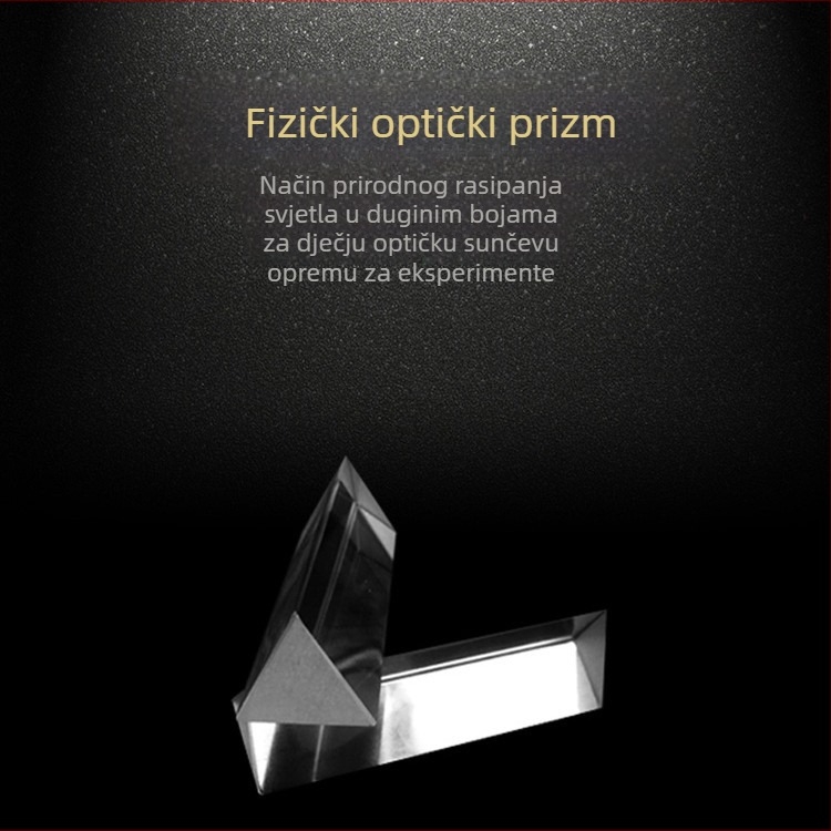 BRP51 Optička prizma od K9 stakla s prilagođenom obradom za podučavanje, eksperimentiranje i fotografiju