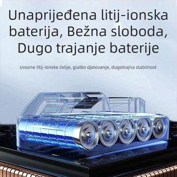 Rockita bežična bezčetkasta kutna brusilica, 21V, model 404, s priborom