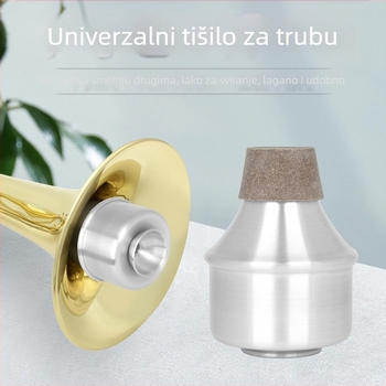 Mute za glazbene instrumente, aluminijska legura, model ND251, kompatibilno s bakrenim cijevnim spojnicama