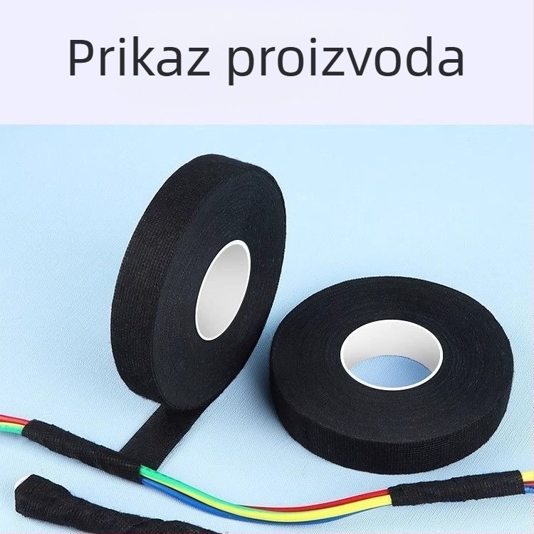 Autokabelska izolacijska traka s flanelom, otporna na visoke temperature i habanje, otporna na plamen, zvučna izolacija, polipropilenska osnova (BOPP)