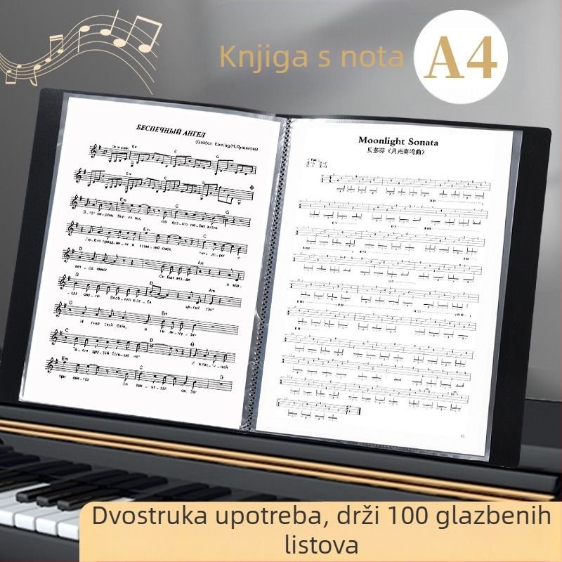 Folder za note s prozirnim umetkom i vodootpornom dokumentnom vrećicom; materijal: premazani papir; debljina 0,55 mm; 20/30/40 stranica