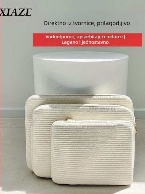 Unutarnja zaštitna futrola za prijenosno računalo i tablet – ultra lagana, otporna na habanje i proširiva; platnena s poliesterom podstavom.