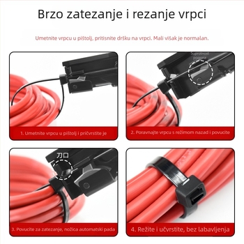 SJ-800A Nylon kabelski alat za stezanje – dvostruka funkcija zavarivanje i rezanje, aluminijsko kućište, SANJIANG