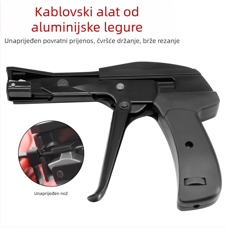 SJ-800A Nylon kabelski alat za stezanje – dvostruka funkcija zavarivanje i rezanje, aluminijsko kućište, SANJIANG