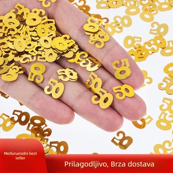 Vjenčani papirnati konfeti - 50 komada, moderan minimalistički dekor prostora, 20 g/pakiranje