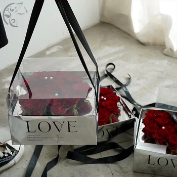 Sklopiva kutija za poklon s ogledalom za cvijeće, od papira