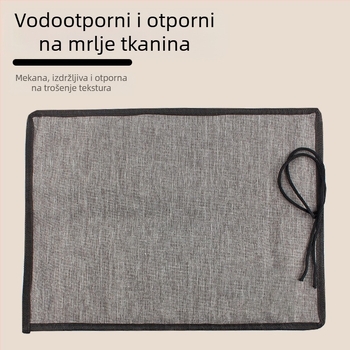 Poliester rolna torba za četke za 24 četkice – za uljne, gouache i akvarelne četke
