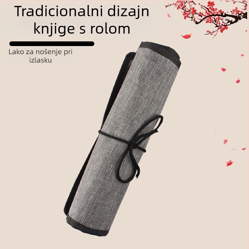Poliester rolna torba za četke za 24 četkice – za uljne, gouache i akvarelne četke