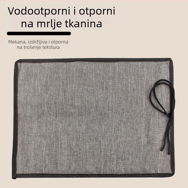 Poliester rolna torba za četke za 24 četkice – za uljne, gouache i akvarelne četke