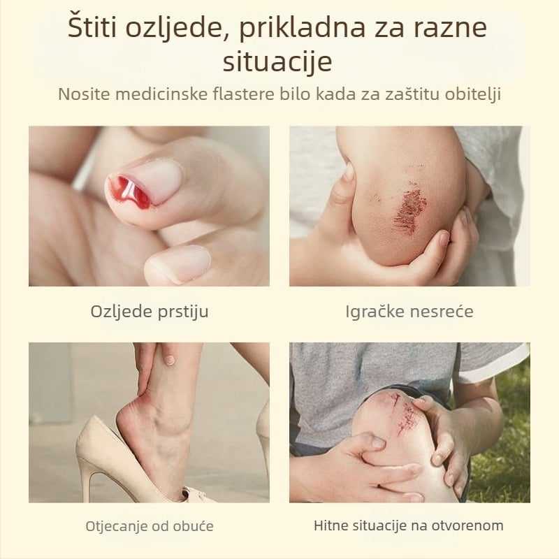 Dječji kartunski vodootporni flaster, jednokratni, mekani PE materijal, 100 komada u kutiji, Miaoqiling marka