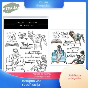 Matrična ploča za rezanje knjiga (scrapbook) od karbonskog čelika s silikonskim pečatom – lijevanje
