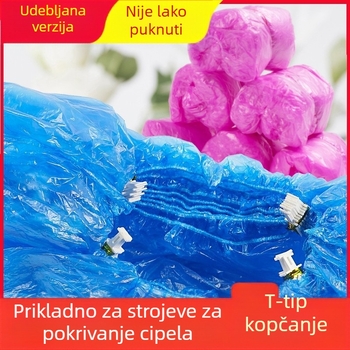 Stroj za navlačenje cipela, pedalo upravljan, jednokratni PE navlaci, s T-oblikovanom kopčom, za unutarnje prostore bez prašine