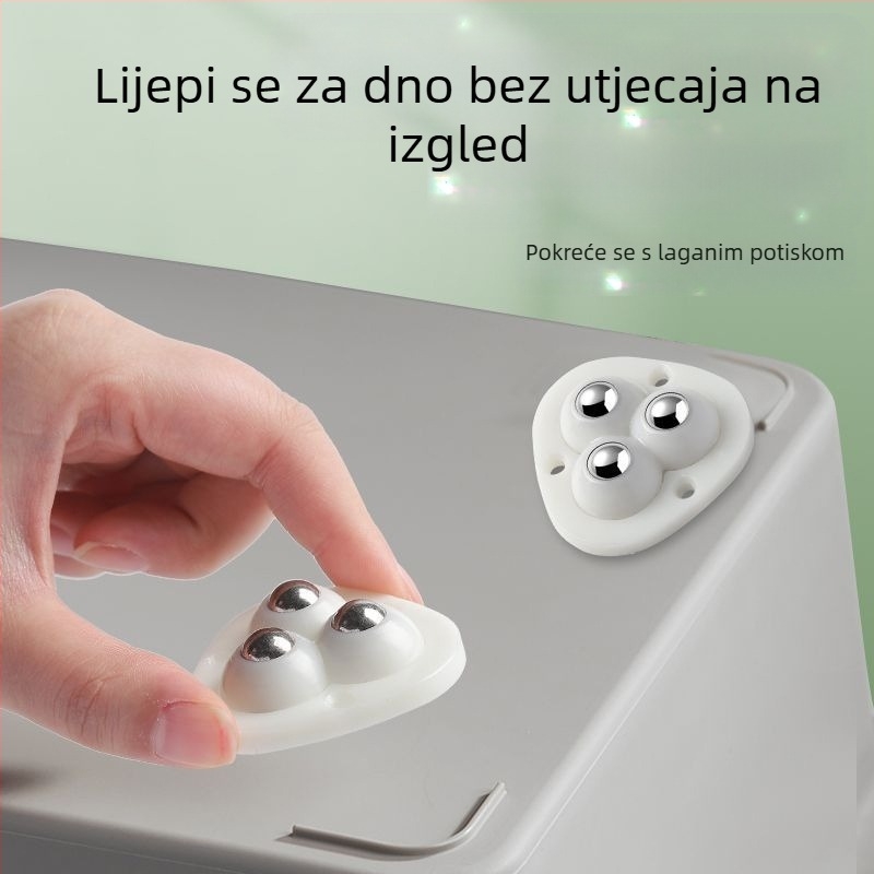 Kuglični kotač s ljepilnim montažom – tih univerzalni kotač za namještaj