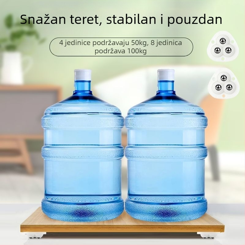 Kuglični kotač s ljepilnim montažom – tih univerzalni kotač za namještaj