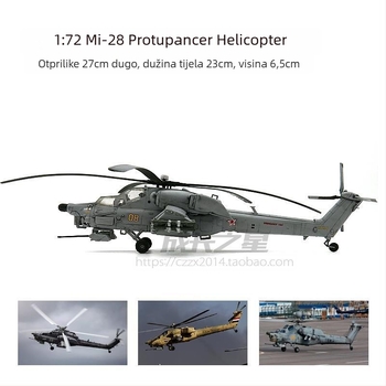 Mi-28 Havoc vojni helikopter igračа, 1:72, model s pokretnim dijelovima, nije potrebno sastavljanje