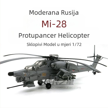 Mi-28 Havoc vojni helikopter igračа, 1:72, model s pokretnim dijelovima, nije potrebno sastavljanje