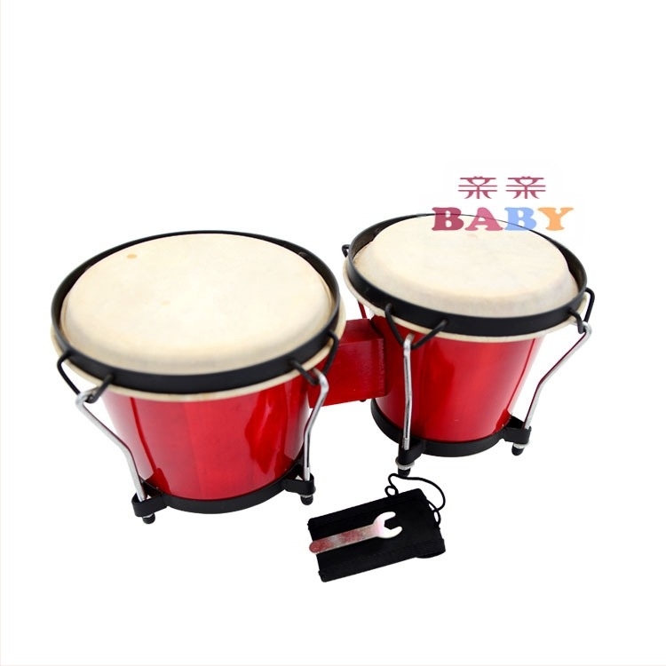 Tamburin za djecu, drveno tijelo s kožnim poklopcem