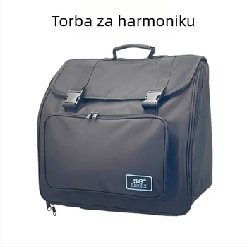 Torba za muzički instrument bas — Poliester materijal, podstava poliester, zakrivljeni ramenski remen, otporna na habanje, smanjuje opterećenje