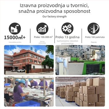 Pravougaona prozirna PP plastična kutija s 15 pretinaca za nakit i dijelove, s poklopcem