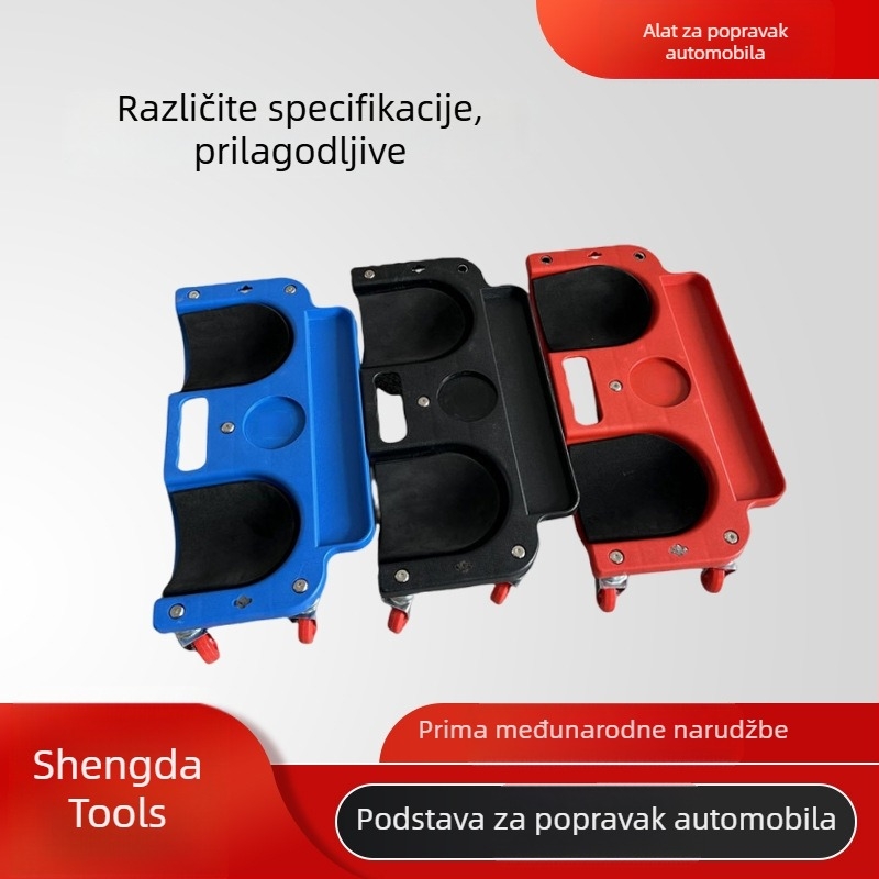 Podložak za koljena za održavanje automobila s kliznim univerzalnim točkićem, plastični Shengda