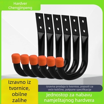 Željezni jednostruki kuk u nordijskom stilu, set od 6 komada, nosivost 15 kg – Chengjinpeng hardware