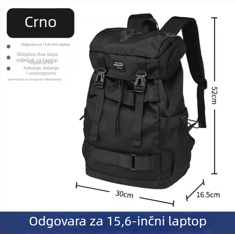Unisex sportski ruksak — ultra lagan, vodootporan, Oxford platno, naramenice s zračnim jastučićem