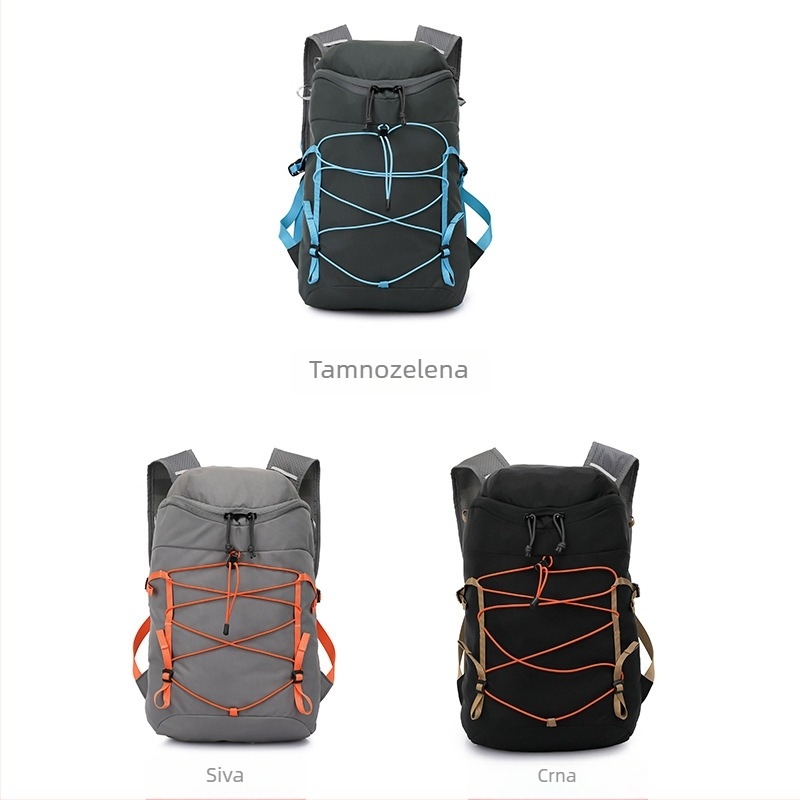 Planinski ruksak s zaštitom kralježnice | Unisex, poliester, zakrivljene naramenice