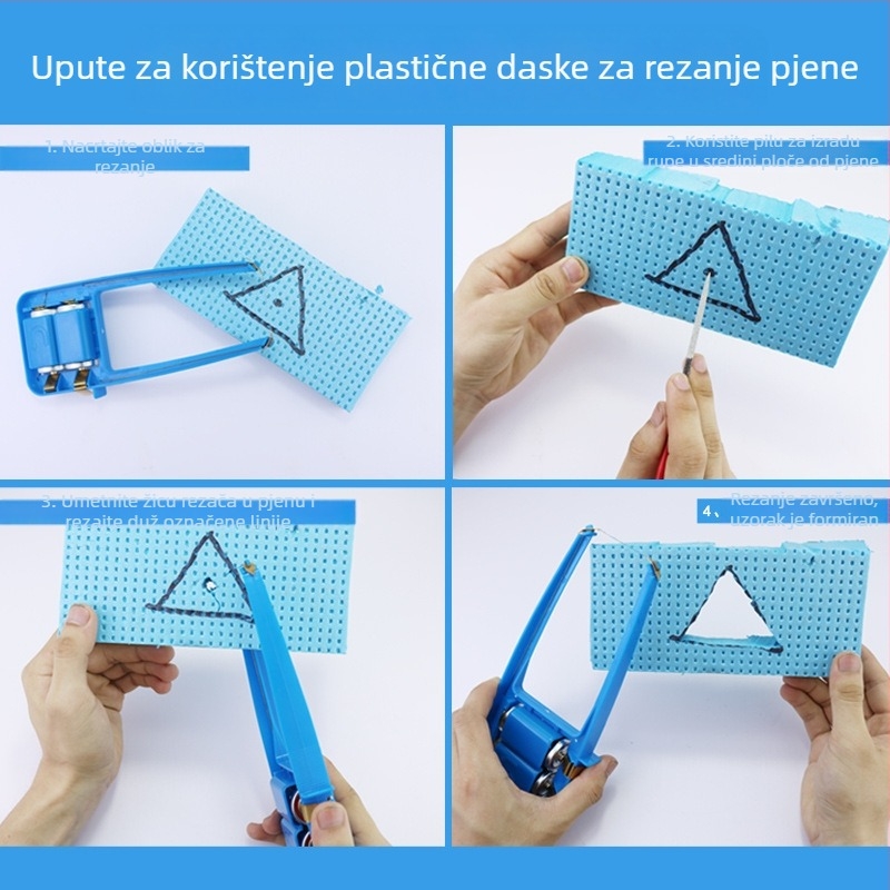 Stroj za rezanje pjene za DIY modele – plastična konstrukcija, uključuje grijački vodič, marka Hinda