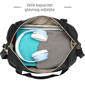 Putna torba s odjeljkom za mokro/suho | kapacitet 20–35 L, poliester materijal, gradski minimalistički stil, pogodna za slobodno vrijeme putovanja