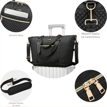 Putna torba s odjeljkom za mokro/suho | kapacitet 20–35 L, poliester materijal, gradski minimalistički stil, pogodna za slobodno vrijeme putovanja