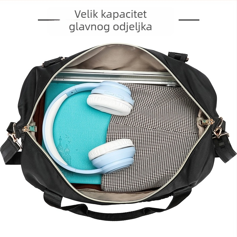 Putna torba s odjeljkom za mokro/suho | kapacitet 20–35 L, poliester materijal, gradski minimalistički stil, pogodna za slobodno vrijeme putovanja