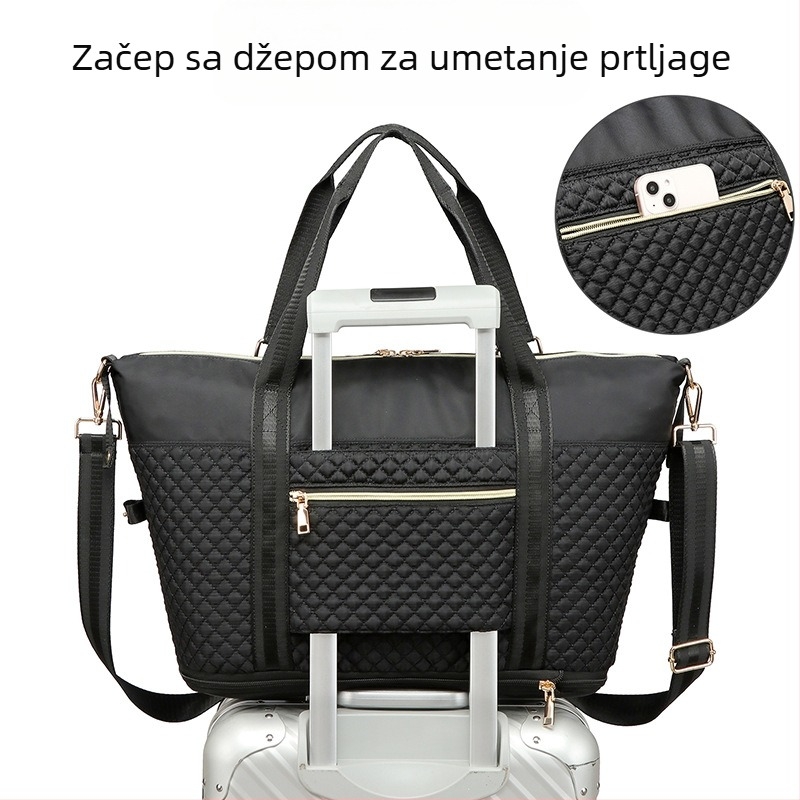 Putna torba s odjeljkom za mokro/suho | kapacitet 20–35 L, poliester materijal, gradski minimalistički stil, pogodna za slobodno vrijeme putovanja