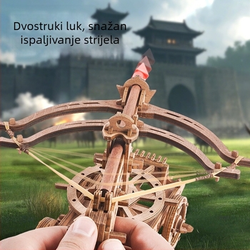 Drvena 3D slagalica igra: staro građevinsko eksperiment i oblegovna kolica, edukativna igra za dječake, OEM prilagodba logotipa (materijal: drvo; kategorija: 3D puzzle; dob: 14+; prilagodba: dostupna)