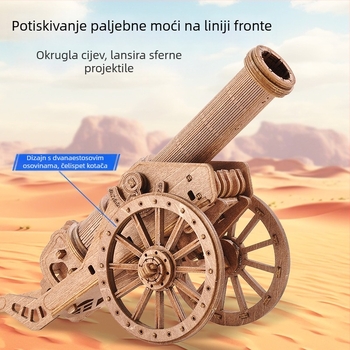 Drvena 3D slagalica igra: staro građevinsko eksperiment i oblegovna kolica, edukativna igra za dječake, OEM prilagodba logotipa (materijal: drvo; kategorija: 3D puzzle; dob: 14+; prilagodba: dostupna)