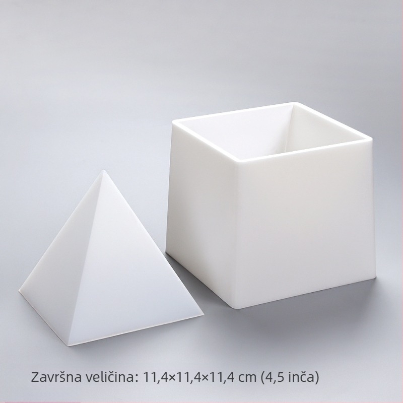Silikonska forma za nakit, piramidalnog oblika, za izradu piramidalnih ukrasa, moderan minimalistički stil