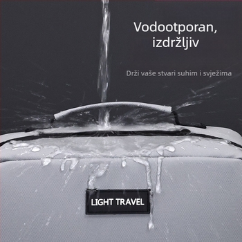 Unisex neseser za kozmetiku s kožnim filmom, uzorak slova, poliester podstava, svakodnevna upotreba, vodootporna, odjeljak za suho i mokro