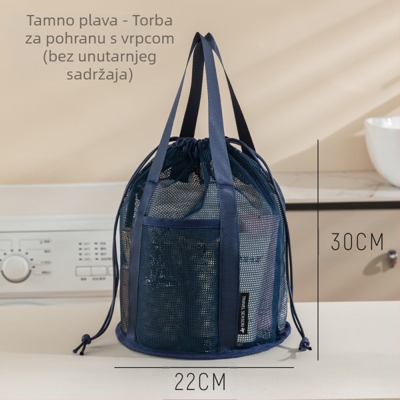 Torba za skladištenje odjeće za putovanja, kubnog oblika s roll-top zatvaračem, poliesterska, višenamjenski organizator
