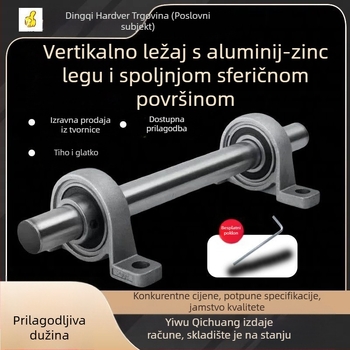 DIY mini vertikalno kućište ležaja s dijamantnim oblikom, set unutarnjih promjera 8/10/12 mm, lijevano željezo, moderni minimalistički stil