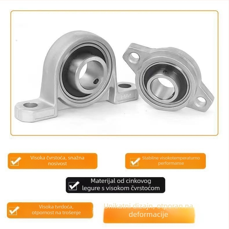 DIY mini vertikalno kućište ležaja s dijamantnim oblikom, set unutarnjih promjera 8/10/12 mm, lijevano željezo, moderni minimalistički stil