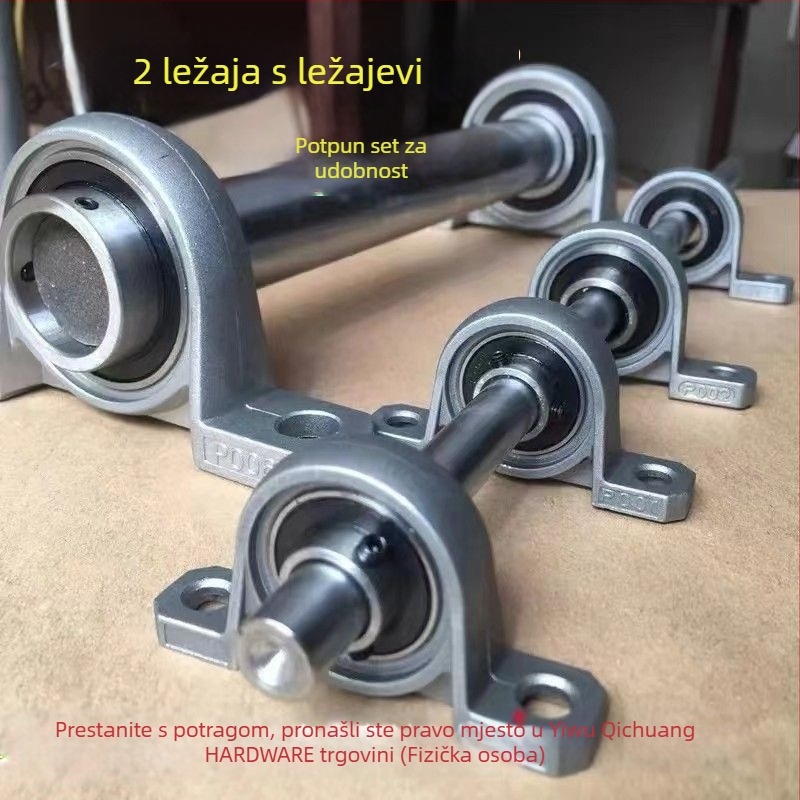 DIY mini vertikalno kućište ležaja s dijamantnim oblikom, set unutarnjih promjera 8/10/12 mm, lijevano željezo, moderni minimalistički stil