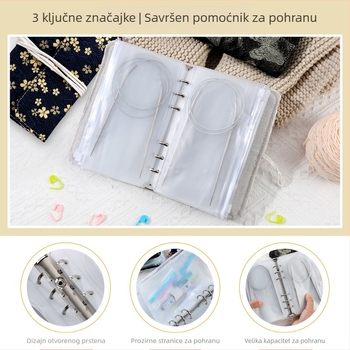 Set kružnih i ravnih igala za pletenje od nehrđajućeg čelika, 50 kom., ukupna težina 350 g