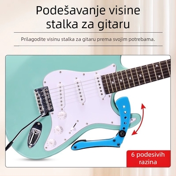 Podnožje za nogu gitare - akrilna baza za električnu gitaru, neto težina 182 g, ambalaža: papirnata kutija